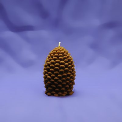Beeswax Large Pine Cone Candle