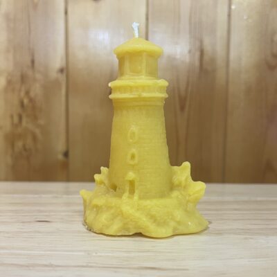 Beeswax Small Lighthouse Candle