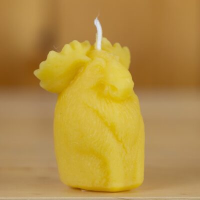 Beeswax Moose Candle