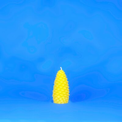 Beeswax Medium Pine Cone Candle