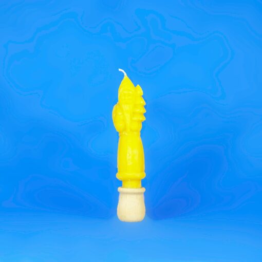 Beeswax Santa Candlestick - Image 2