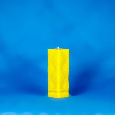 Beeswax Textured Pillar Candle