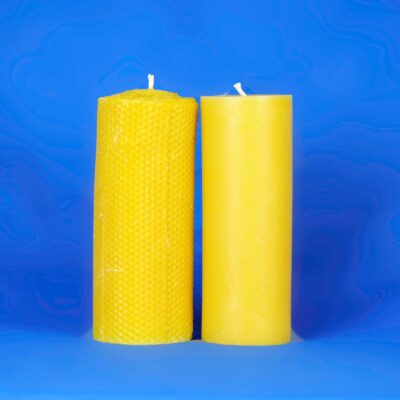 Beeswax 3" x 8" Smooth Pillar Candle