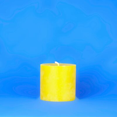 Beeswax 4" x 4" Smooth Pillar Candle