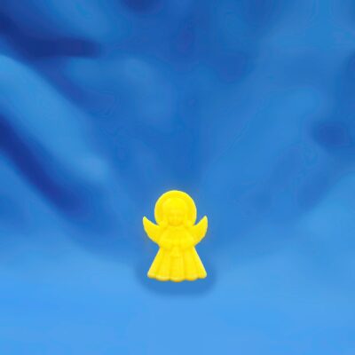 Beeswax Small Standing Angel with Bell Ornament