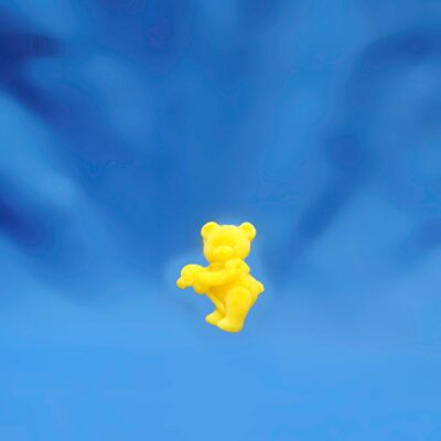 Beeswax Small Bear with Stick Horse Ornament