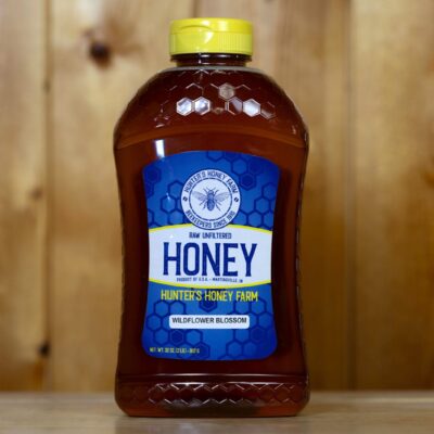 Raw Wildflower Honey 2 lb Bottle