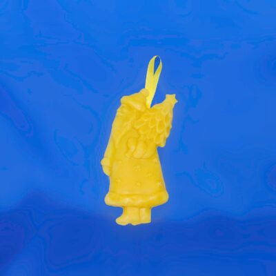 Beeswax Large Santa Ornament