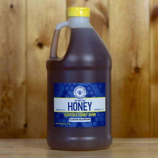 Raw Clover Honey 6 lb (Half Gallon) Jug