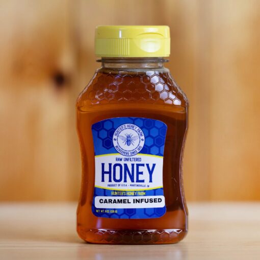 Caramel infused Raw Honey