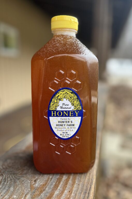 Raw Clover Honey 5 lb Plastic Bottle - Image 2