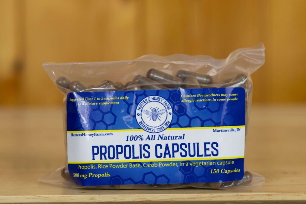 Copy-of-500-mg-propolis-150-capsules-1-scaled-1-1024x683 How We Harvest Propolis from the Hive and Its Health Benefits