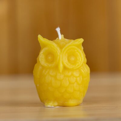 Beeswax Owl Candle