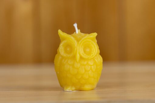 Beeswax Owl Candle