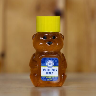 Raw Wildflower Honey 2 oz Bear Bottle