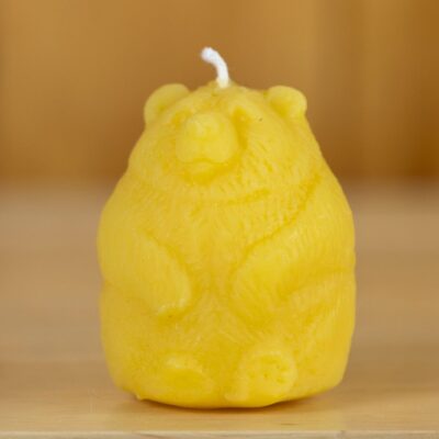 Beeswax Grizzly Bear Candle