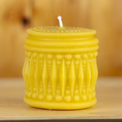 Beeswax Greek Column Pillar Candle