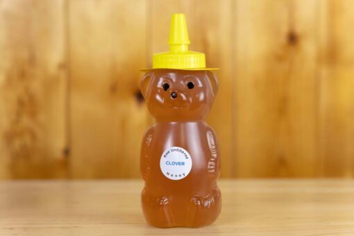 Raw Clover Honey 12 oz Bear Bottle