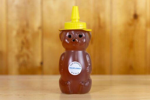 Raw Wildflower Honey 12 oz Bear Bottle
