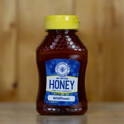Raw Wildflower Honey 8 oz Bottle