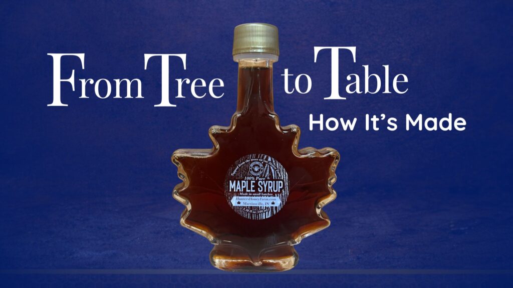How maple syrup is made at Hunter’s Honey Farm in Indiana